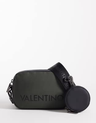 Valentino Valentino Dragonhawk crossbody bag with airpod case in dark green - DGREEN