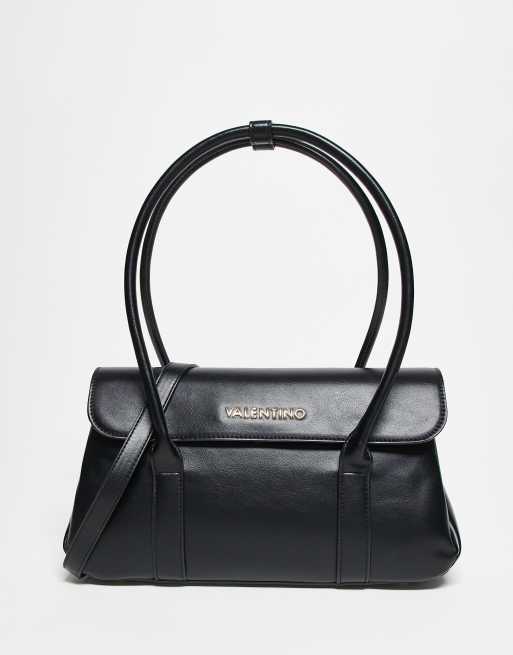 Valentino east to west top handle bag in black 