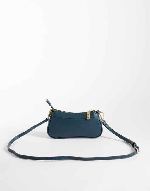 Valentino elly Mini-Schultertasche mit Riemen in tiefem Petrol, 4 von 4