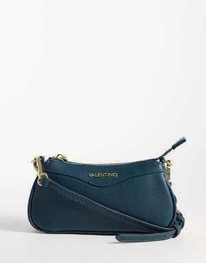 Valentino elly mini strap shoulder bag in deep teal