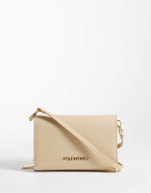 Valentino - Ember - Borsa a tracolla classica color crema con patta, 1 di 4
