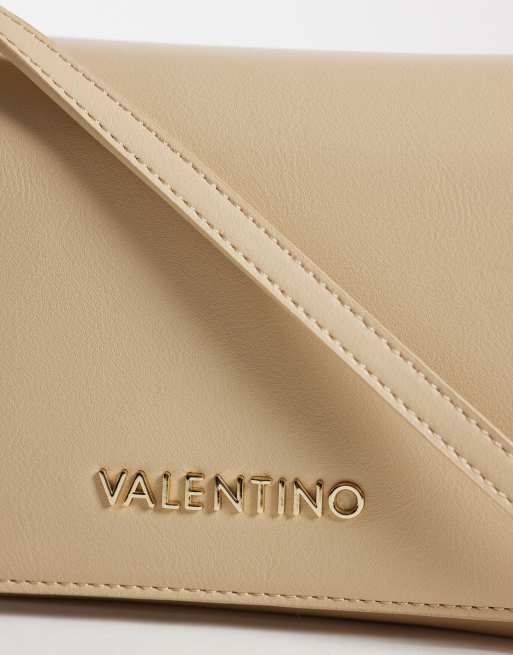 Valentino Ember klassische Umhängetasche mit Überschlag in Cremeweiß, 3 von 4