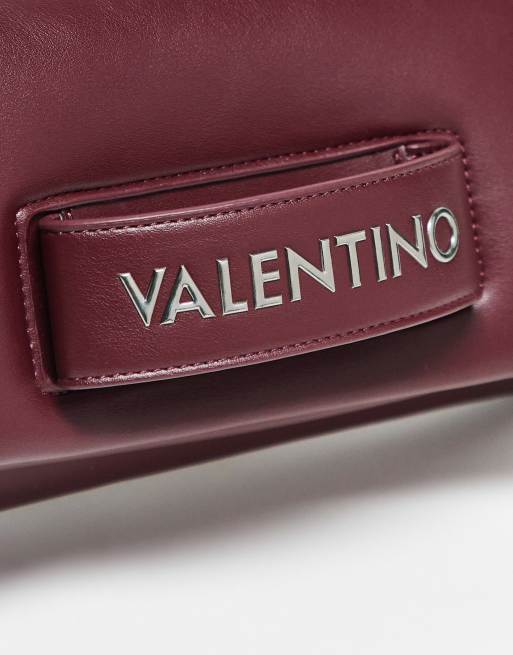 Valentino – Encanta – Bordowa kopertówka z paskiem, 2 z 3