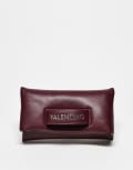 [Valentino] Valentino Encanta clutch bag with strap detail in burgundy-Red No Size BURGUNDY
