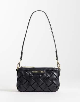 Valentino - Ennis - Sac porté épaule tissé - Noir