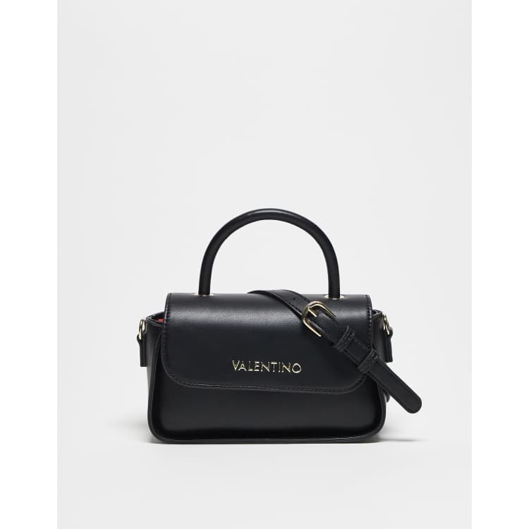 Borsa Piccola A Tracolla Rockstud In Vitello Granato per Donna in Nero | IT
