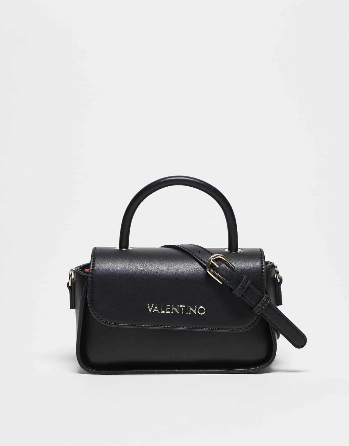Valentino faith re top handle bag with crossbody strap in black
