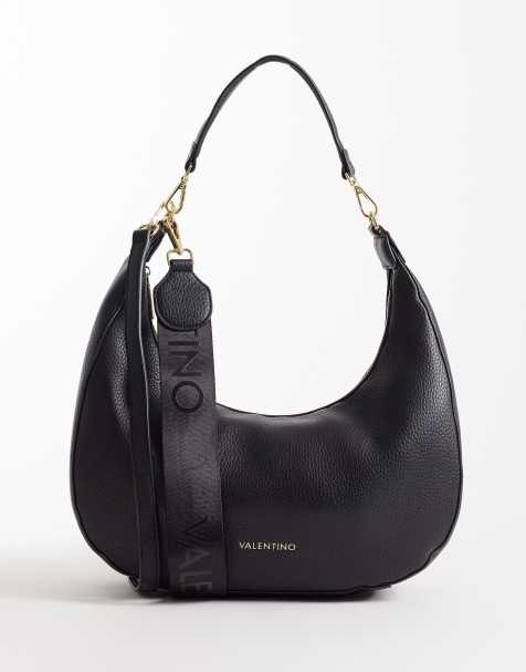 Valentino Fall Re large shoulder bag with crossbody strap in black - view 1