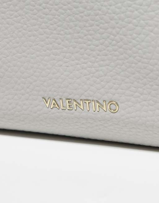 Valentino – Farrah – Naturvit, slouchy toteväska med textur och axelband, 2 av 3