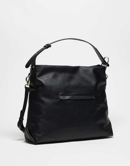 Valentino - Farrah - Soepele schouder tote tas met textuur in zwart, 3 van 3