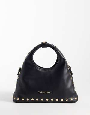 Valentino florayne mini studded top handle bag in balck
