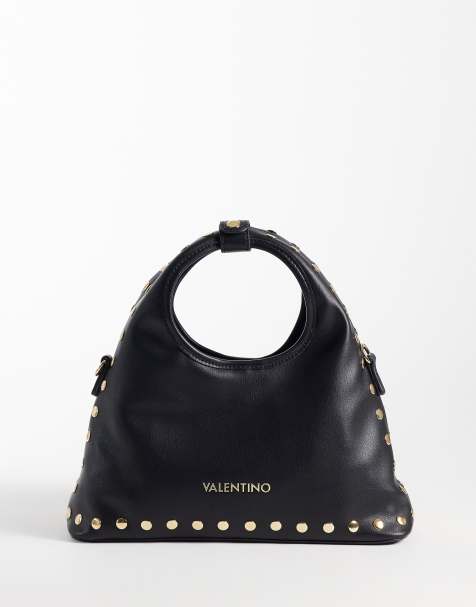 Valentino florayne mini taske med nitter og tophank i sort - view 1
