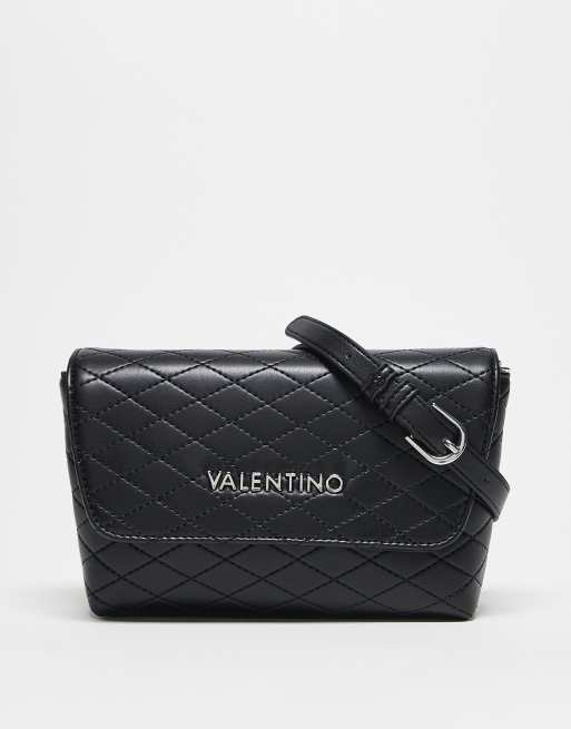 Valentino - Fran - Borsa trapuntata a tracolla nera 