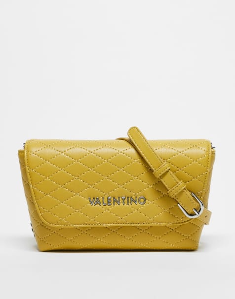 Valentino Fran quilted crossbody bag in lime green  - LGREEN - view 1