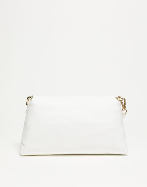 Valentino - Friends - Borsa a battente bianca con tracolla a catenina, 2 di 4