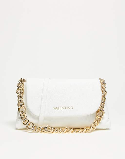 Valentino Friends Sac a rabat avec bandouliere chaine Blanc ASOS