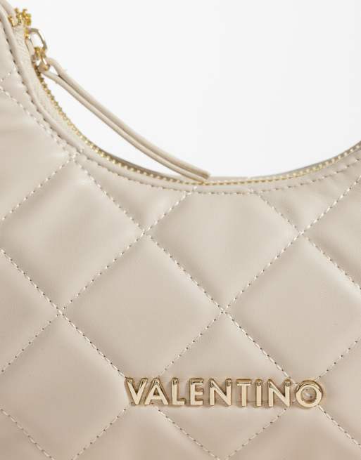 Valentino gesteppte Schultertasche Ocarina in Cremeweiß, 3 von 4