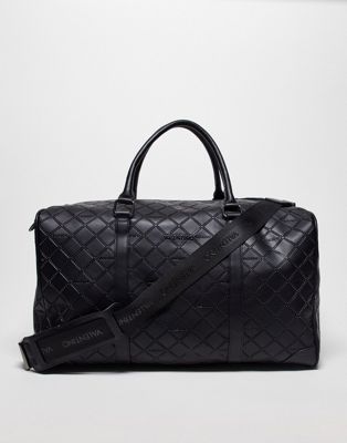 Valentino gyoza holdall bag in black