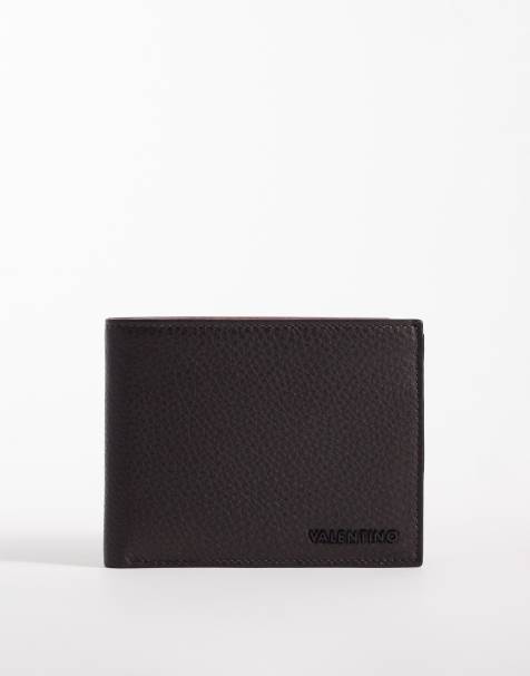 Valentino History wallet in black with contrast burgundy inner  - BLACK - view 1