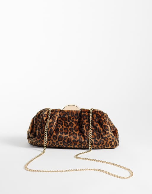 Valentino Iside clutchtas van faux-fur met luipaardprint, 4 van 4