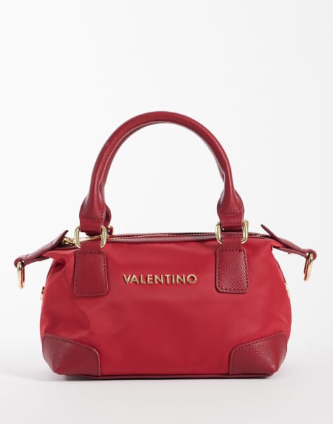 Valentino - Jenny Re - Mini sac à main en nylon avec poignée supérieure - Rouge - view 1