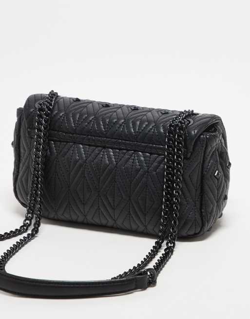 Valentino - Joia - Borsa nera a tracolla con patta e borchie, 3 di 3