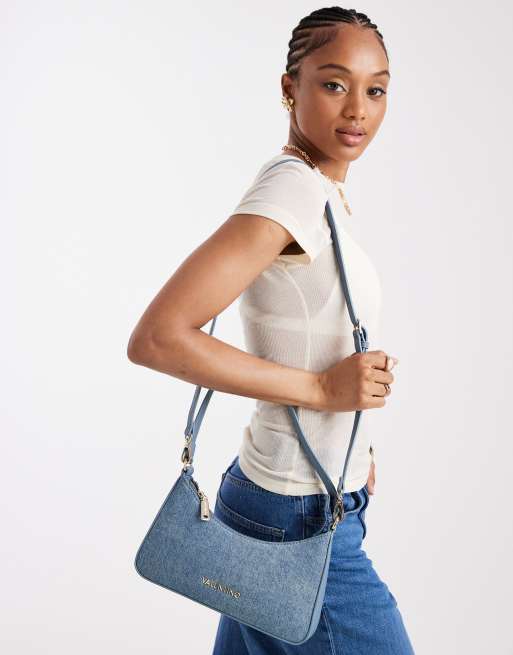 【Valentino Bags】海外限定 Kelly Denim ショルダーバッグ Valentino Bags Kelly Denim Shoulder bag cotton jeans