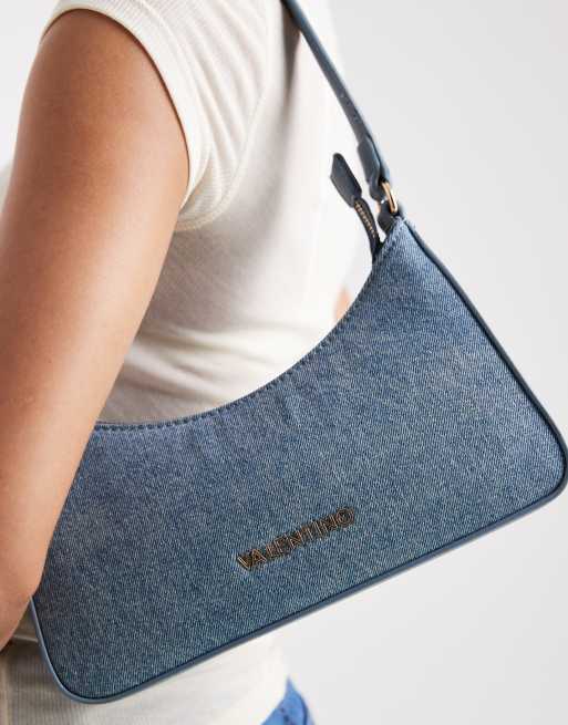 【Valentino Bags】海外限定 Kelly Denim ショルダーバッグ Valentino Bags Kelly Denim Shoulder bag cotton jeans