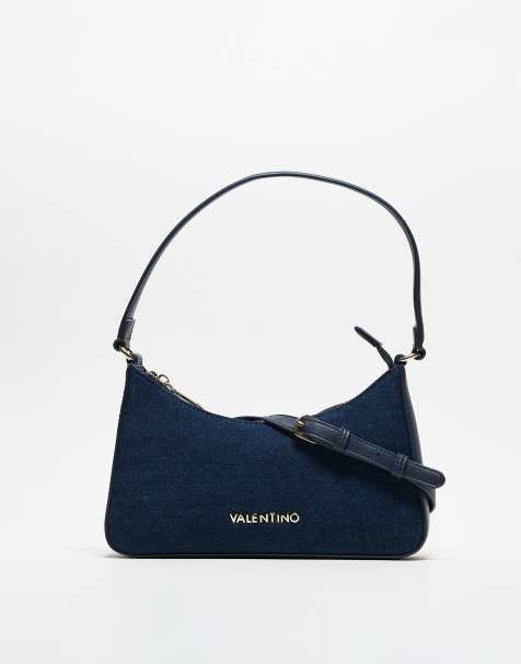 Valentino - Kelly - Sac porté épaule épuré style années 90 - Bleu jean - view 1