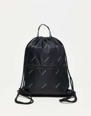 Valentino kimji drawstring backpack in black exclusive to ASOS - ASOS Price Checker