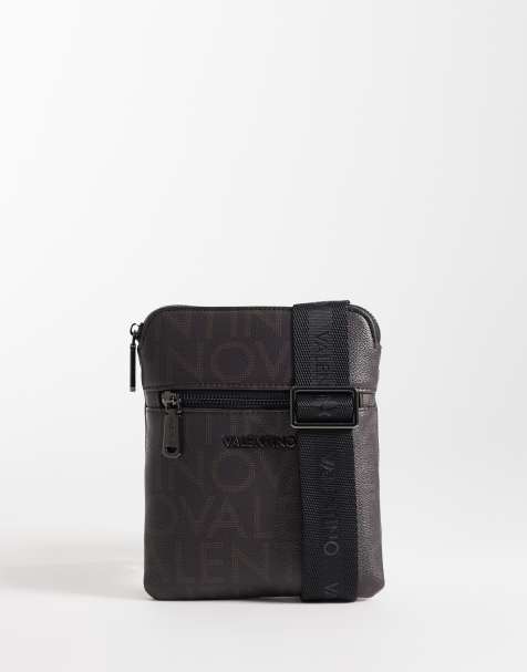 Valentino - King Re - Brun crossbody flight-taske med monogram - view 1
