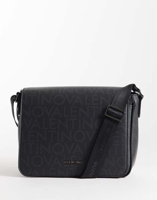 Valentino – King Re – Czarna torebka crossbody z monogramem , 4 z 4