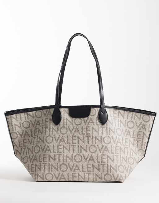 Valentino - Klassieke tote tas in zwart denim , 4 van 4