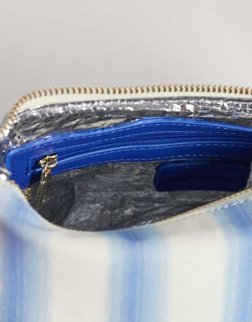 Valentino – Ko Re – Beutel-Clutch in gestreiftem Blau , 3 von 4