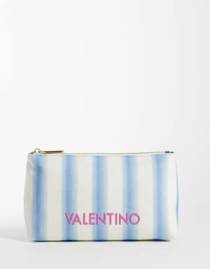 Valentino Ko Re pouch clutch bag in blue stripe
