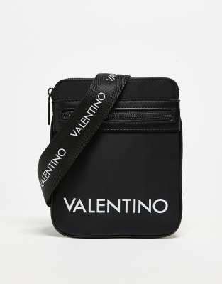 Valentino kylo contrast logo crossbody bag in black