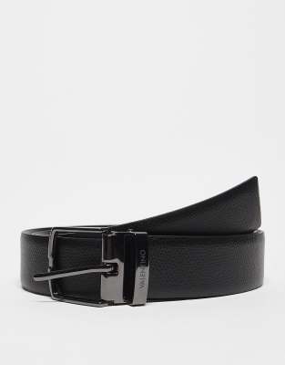 Valentino Valentino Litech reversible belt in black and brown - BLACK