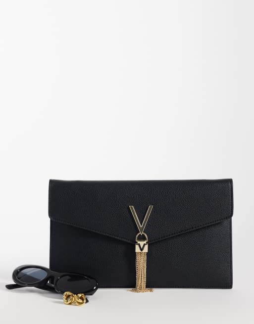 Valentino Luxe envelope clutch bag in black -, 2 of 4