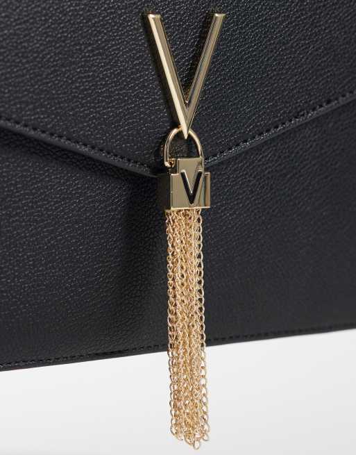 Valentino - Luxe - Sort clutch-taske med kuvertform, 3 af 4