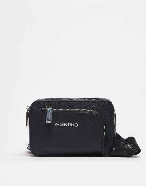Valentino Marnier pocket detail crossbody bag in black  - BLACK - view 1
