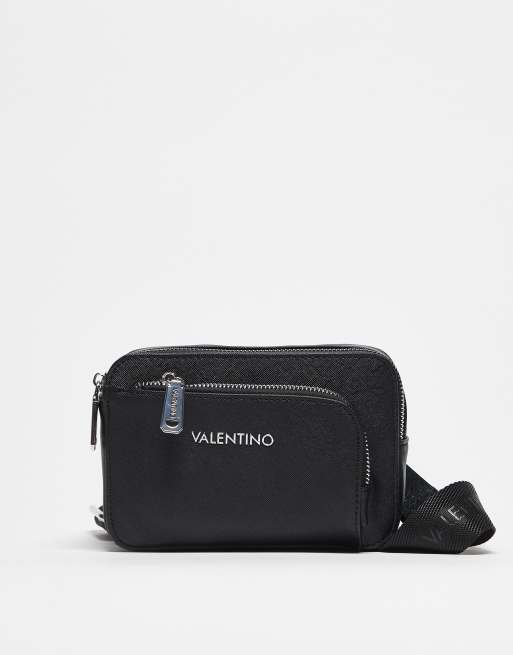 Valentino marnier pocket detail crossbody bag in black 