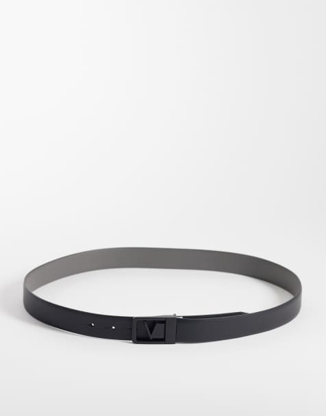 Valentino - Mast - Ceinture avec boucle en V - Noir - view 1