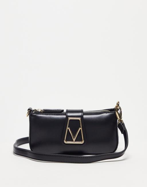 Valentino Minal shoulder bag with logo in black