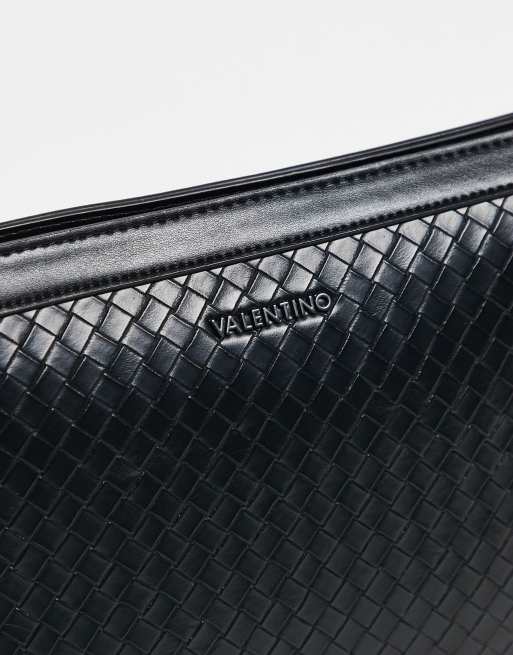 Valentino – Mohegan – Clutch in Schwarz mit gewebtem Detail , 2 von 3
