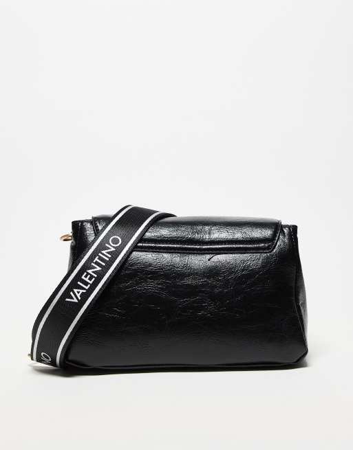 Sac à épaule Valentino Moses Flap Bag – Couleur Avion (bleu) – 100% Polyuréthane – Neuf Avec étiquettes