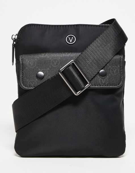 Valentino - Nemesys - Pochette bandoulière avec empiècement à monogramme - Noir - view 1