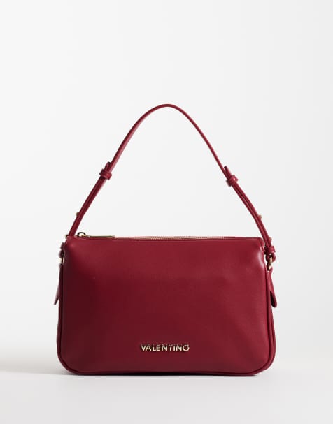 Valentino nivis re shoulder bag in deep red - view 1