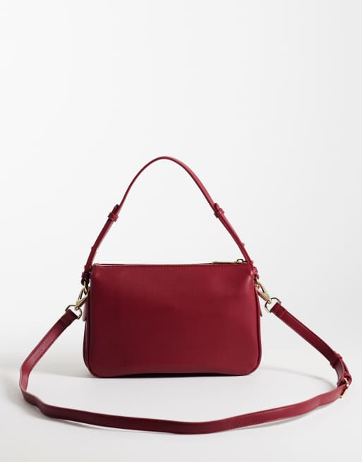 Valentino nivis re shoulder bag in deep red, 4 of 4