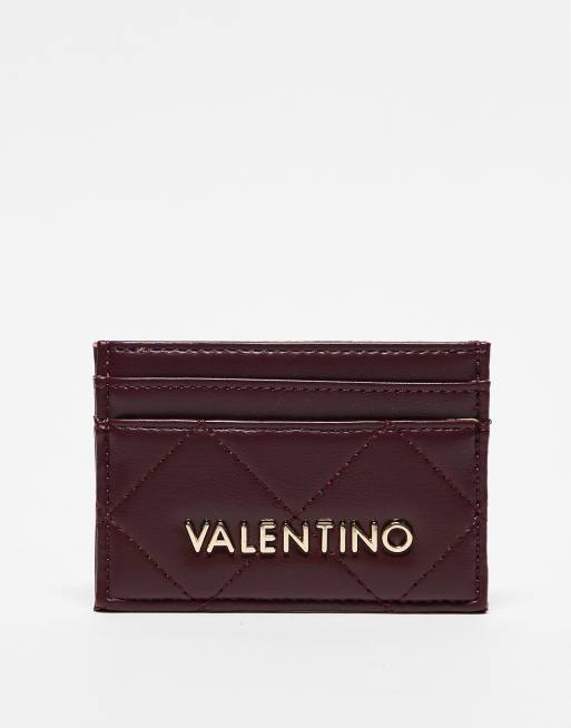 Valentino - Nur Re - Portacarte trapuntato bordeaux 