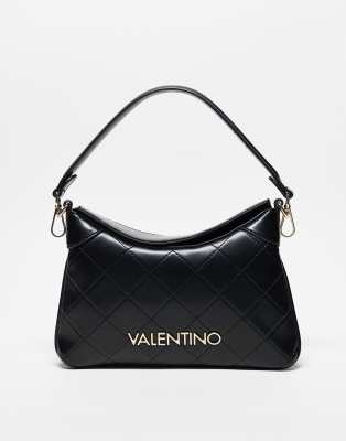 Valentino Bags Valentino nur re quilted shoulder bag with crossbody strap in black